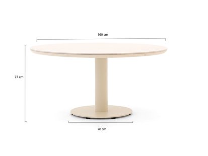 Apple Bee Melville dining tuintafel ø 160cm - Laagste prijsgarantie!