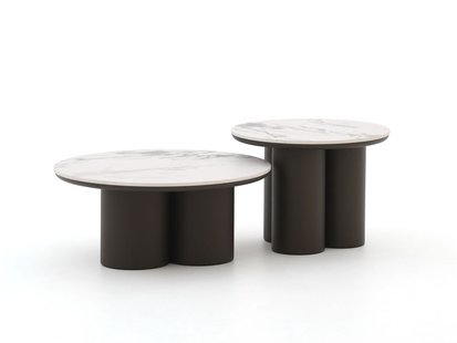 Apple Bee Tonga bijzet tuintafelset ø 80cm (h: 36cm)/ø 60cm (h: 44cm) - Laagste prijsgarantie!