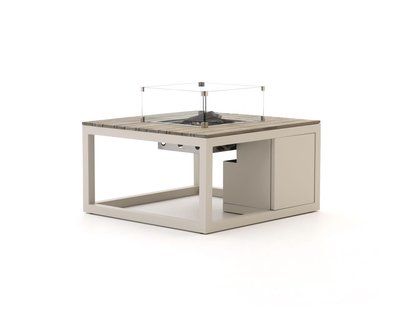 Cosiraw lounge vuurtafel 100x100x55cm - Laagste prijsgarantie!