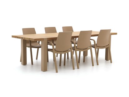 Hartman Flow/Almeria 280cm dining tuinset 7-delig - Laagste prijsgarantie!