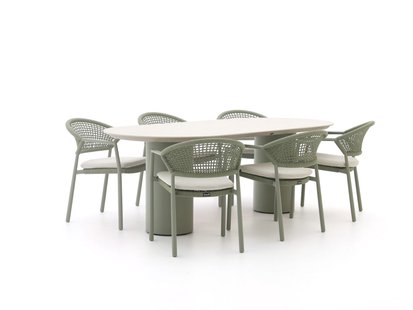 Hartman Taragona/Valencia 220cm dining tuinset 7-delig - Laagste prijsgarantie!