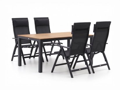 Bellagio Avio/Fidenza 160cm dining tuinset 5-delig verstelbaar - Laagste prijsgarantie!