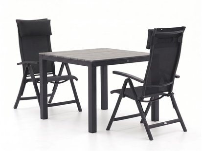 Bellagio Lugo/Fidenza 90cm dining tuinset 3-delig verstelbaar - Laagste prijsgarantie!