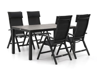 Bellagio Lugo/Fidenza 160cm dining tuinset 5-delig verstelbaar - Laagste prijsgarantie!