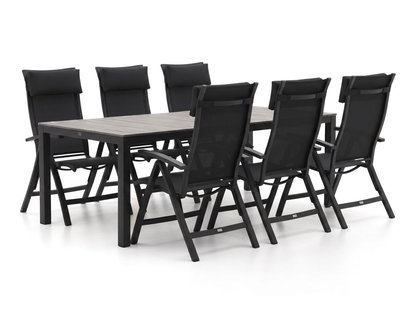 Bellagio Lugo/Fidenza 220cm dining tuinset 7-delig verstelbaar - Laagste prijsgarantie!