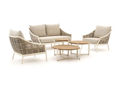 Apple Bee Milou/Monaco stoel-bank loungeset 6-delig 4-zits - Laagste prijsgarantie!