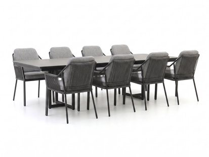 Tierra Outdoor Liv/Naro 280cm dining tuinset 9-delig stapelbaar - Laagste prijsgarantie!