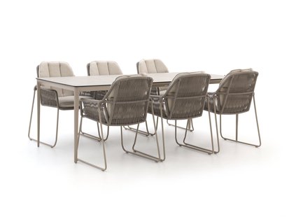 Tierra Outdoor Rivera/Elegante 219cm dining tuinset 7-delig - Laagste prijsgarantie!