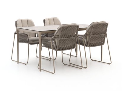 Tierra Outdoor Rivera/Elegante 160cm dining tuinset 5-delig - Laagste prijsgarantie!