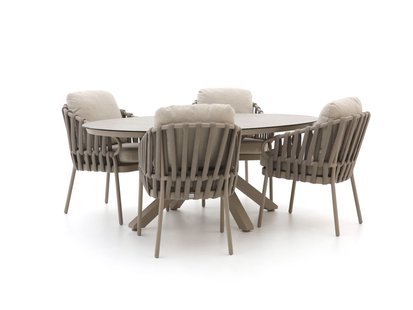 Tierra Outdoor Nuri/Oblong 200cm dining tuinset 5-delig - Laagste prijsgarantie!