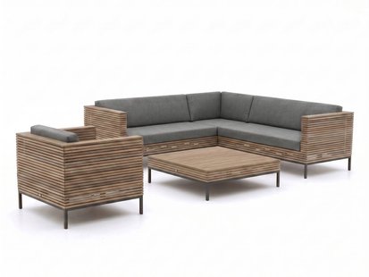ROUGH-D hoek loungeset 5-delig 6-zits - Laagste prijsgarantie!