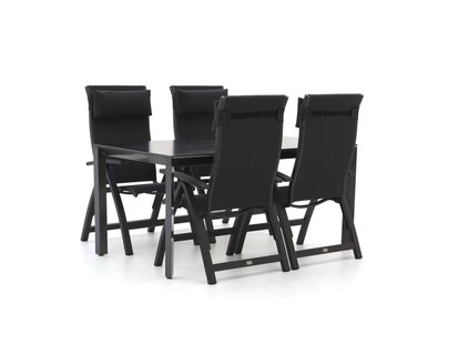 Bellagio Fermo/Sestino 160cm dining tuinset 5-delig verstelbaar - Laagste prijsgarantie!