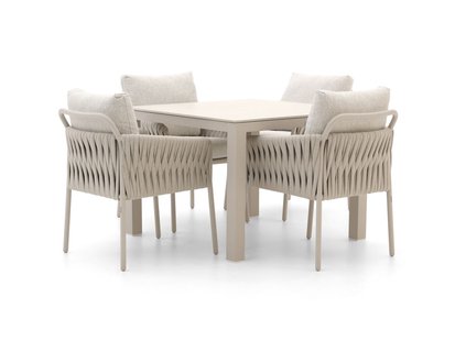 SUNS Fiave/Monte Vari 100cm dining tuinset 5-delig - Laagste prijsgarantie!
