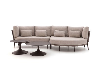 SUNS Bardi/Nova chaise longue loungeset 3-delig links 4-zits - Laagste prijsgarantie!