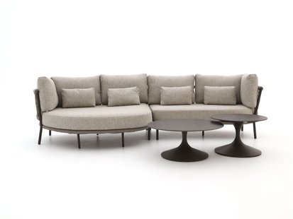 SUNS Bardi/Nova chaise longue loungeset 3-delig rechts 4-zits - Laagste prijsgarantie!