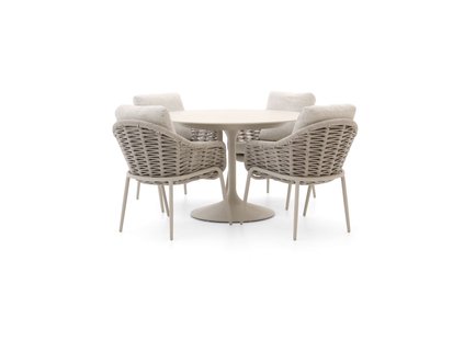 SUNS Casto/Nova ø120cm dining tuinset 5-delig - Laagste prijsgarantie!