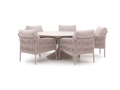 SUNS Fiave/Nova ø150cm low dining tuinset 6-delig - Laagste prijsgarantie!