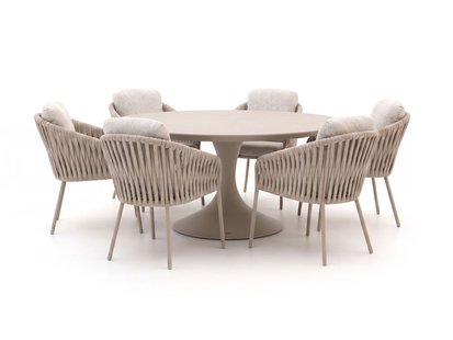 SUNS Nappa/Nova ø170cm dining tuinset 7-delig - Laagste prijsgarantie!