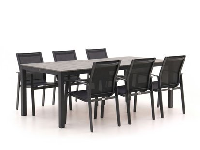 Forza Altea/Fidenza 220cm dining tuinset 7-delig stapelbaar - Laagste prijsgarantie!