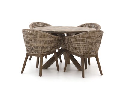 Intenso Venaco/ROUGH-Y ø120cm dining tuinset 5-delig - Laagste prijsgarantie!