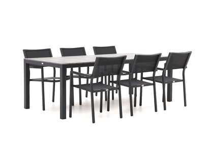 Bellagio Roma/Fidenza 220cm dining tuinset 7-delig stapelbaar - Laagste prijsgarantie!