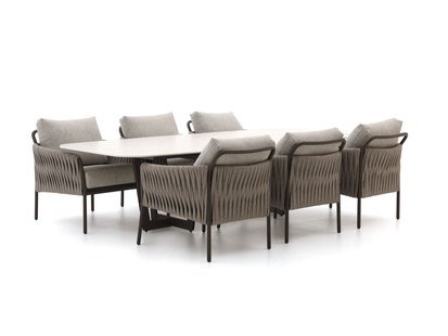 SUNS Fiave/Palermo 280cm low dining tuinset 7-delig - Laagste prijsgarantie!