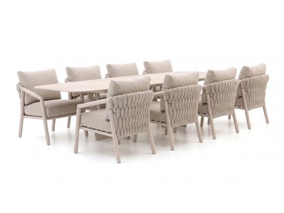 SUNS Sato/Palermo 280cm low dining tuinset 9-delig - Laagste prijsgarantie!