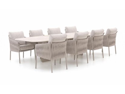 SUNS Fiave/Palermo 280cm low dining tuinset 9-delig - Laagste prijsgarantie!