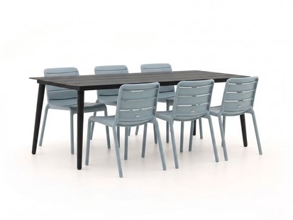 Forza Narni/Sora 220cm dining tuinset 7-delig stapelbaar - Laagste prijsgarantie!