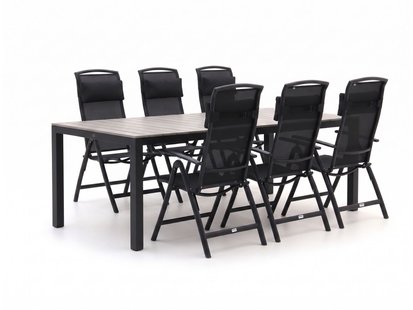 Forza Capri/Fidenza 220cm dining tuinset 7-delig verstelbaar - Laagste prijsgarantie!