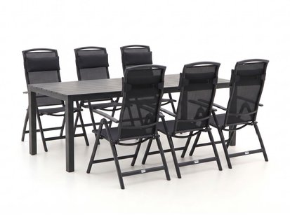Forza Capri/Menzano 220cm dining tuinset 7-delig verstelbaar - Laagste prijsgarantie!