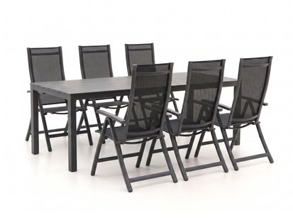 Bellagio Trappeto/Menzano 220cm dining tuinset 7-delig verstelbaar - Laagste prijsgarantie!