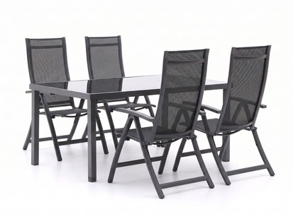 Bellagio Trappeto/Caluso 160cm dining tuinset 5-delig verstelbaar - Laagste prijsgarantie!