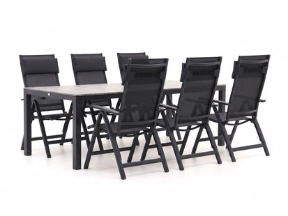 Bellagio Avenza/Fidenza 220cm dining tuinset 7-delig verstelbaar - Laagste prijsgarantie!