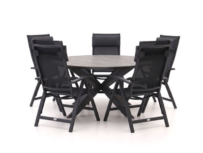 Bellagio Avenza/Fidenza ø149cm dining tuinset 6-delig verstelbaar - Laagste prijsgarantie!