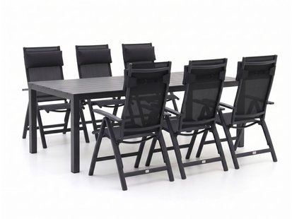 Bellagio Avenza/Menzano 220cm dining tuinset 7-delig verstelbaar - Laagste prijsgarantie!