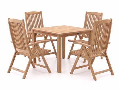 Sunyard Veronica/Liverpool 90cm dining tuinset 5-delig verstelbaar - Laagste prijsgarantie!