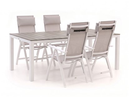 Bellagio Avenza/Fidenza 183cm dining tuinset 5-delig verstelbaar - Laagste prijsgarantie!
