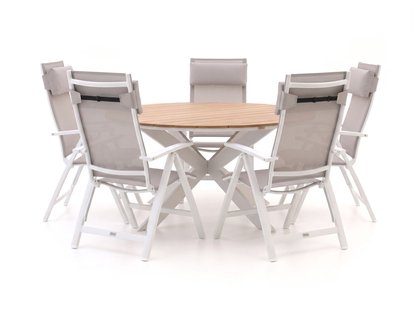 Bellagio Avenza/Fidenza ø149cm dining tuinset 6-delig verstelbaar - Laagste prijsgarantie!