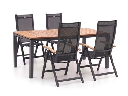Hartman Troy/Linosa 180cm dining tuinset 5-delig verstelbaar - Laagste prijsgarantie!