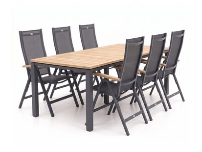 Hartman Troy/Linosa 240cm dining tuinset 7-delig verstelbaar - Laagste prijsgarantie!
