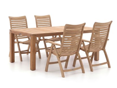 Sunyard Corby/Buxton 200cm dining tuinset 5-delig verstelbaar - Laagste prijsgarantie!