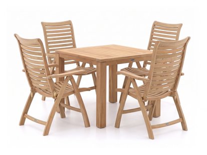 Sunyard Corby/Buxton 90cm dining tuinset 5-delig verstelbaar - Laagste prijsgarantie!