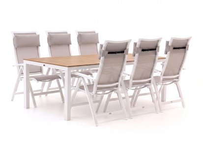 Bellagio Lugo/Fidenza 220cm dining tuinset 7-delig verstelbaar - Laagste prijsgarantie!