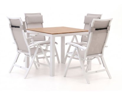 Bellagio Lugo/Fidenza 90cm dining tuinset 5-delig verstelbaar - Laagste prijsgarantie!