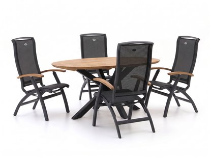 Hartman Da Vinci/Stephanie 200cm dining tuinset 5-delig verstelbaar - Laagste prijsgarantie!