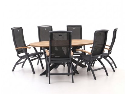 Hartman Da Vinci/Stephanie 240cm dining tuinset 7-delig verstelbaar - Laagste prijsgarantie!