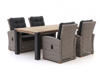 Intenso Mazzano/ROUGH-Y Ellips 200cm dining tuinset 5-delig verstelbaar - Laagste prijsgarantie!