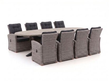 Intenso Mazzano/ROUGH-Y Ellips 280cm dining tuinset 9-delig verstelbaar - Laagste prijsgarantie!