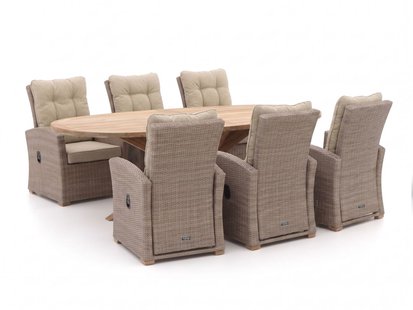 Intenso Mazzano/ROUGH-Y Ellips 240cm dining tuinset 7-delig verstelbaar - Laagste prijsgarantie!